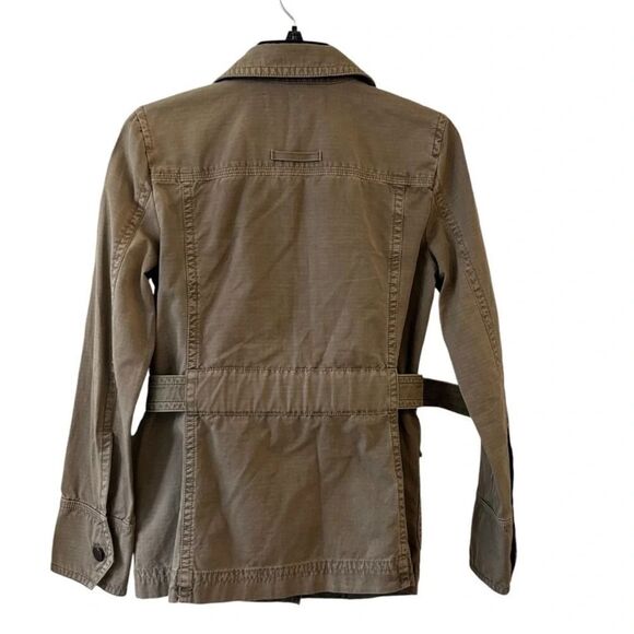 J Crew Military Style Summer Spring Fall Heritage Chino Belted Jacket - Picture 3 of 10